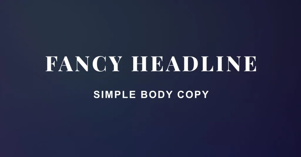 Web Design Typography